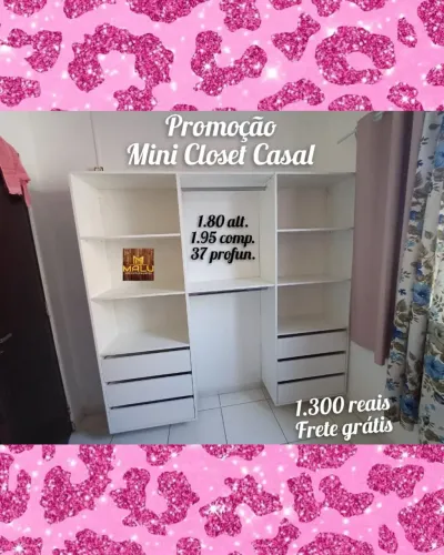 Mini Closet Casal Branco - Promoção!