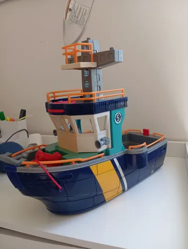 BARCO DE BRINQUEDO Imaginext Ocean Rescue da Fisher-Price.