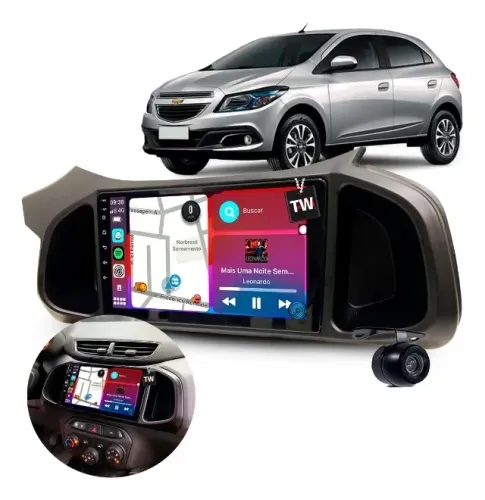Multimídia Chevrolet Onix 2012 À 2019 Carplay Sem Fio 9poleg Cor Onix 2012 2013 2014 2015 