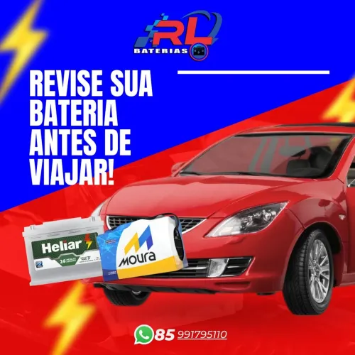 Bateria de carro nova - Heliar e Moura