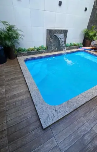 Piscina de fibra completa 6 metros ( com sistema de aquecimento solar)