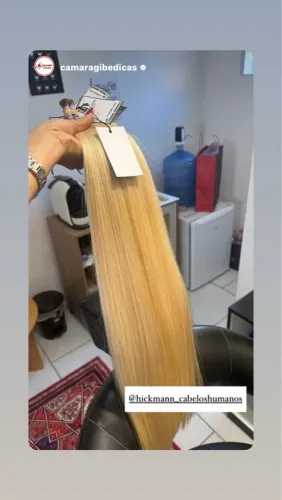 Cabelos humanos vietnamita 100gr R$750