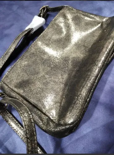 Bolsa de ombro metalizada da Eudora