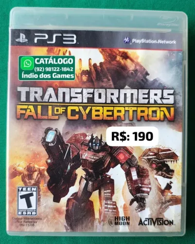 Transformers Fall Of Cybertron = R$: 190