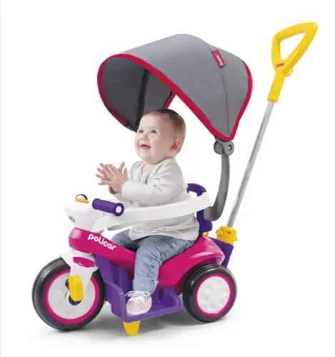 Triciclo infantil 3 em 1 alto padrão