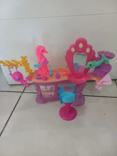 Salão de Beleza da Sereia Barbie - Brinquedo Infantil