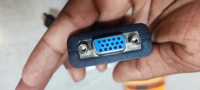 Adaptador conversor VGA HDMI áudio output