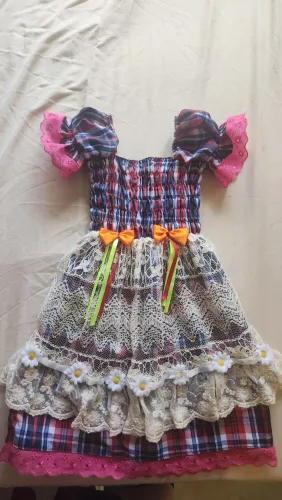 Vestido Infantil Festa Junina