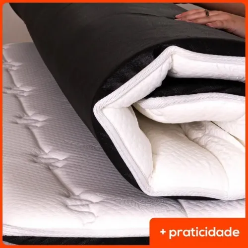 Pillow Top Queen Novo em Espuma Gel Marca Hellen Alto Conforto!