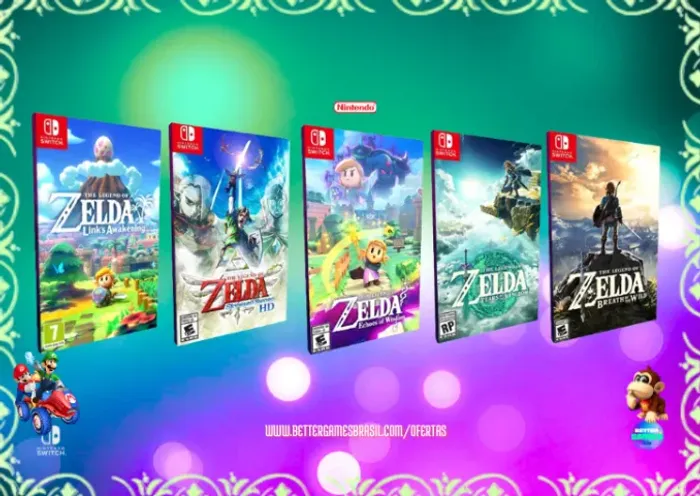 Zelda - Breath Tears : Echoes Wisdom Skyward Legends original Nintendo Wild Link Awakening