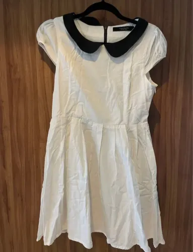 Vestido Delicado Preto e Branci
