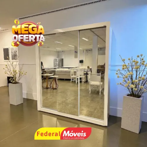 Guarda Roupa Espelhando 3P 4G Mega Oferta - Solicite nosso Catálogo
