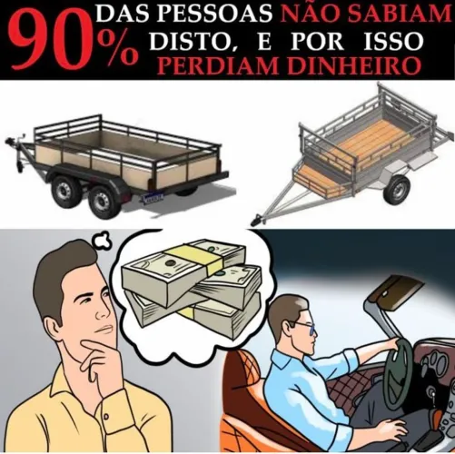 Aluguel de Reboque Fazendinha - Transporte até 500kg por R$80/dia!!!