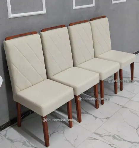 Conjunto de Cadeiras de Jantar Elegantes