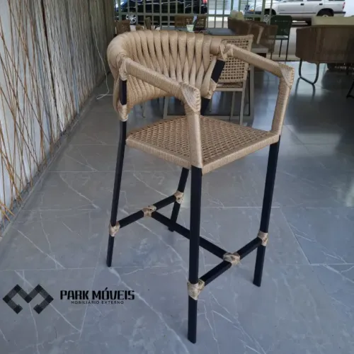 Banqueta de luxo tricô náutico