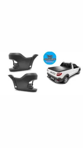 Par de Para-choque Traseiro Fiat Strada Adventure 2021