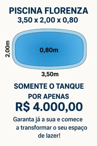 Pisvina de fibra 3,50x2,0x0,80
