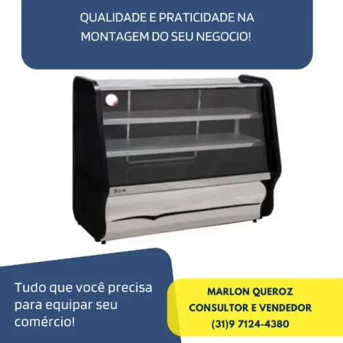 Balcão Refrigerado Ormifrio 1,25M Toop Black 127/220v Novo