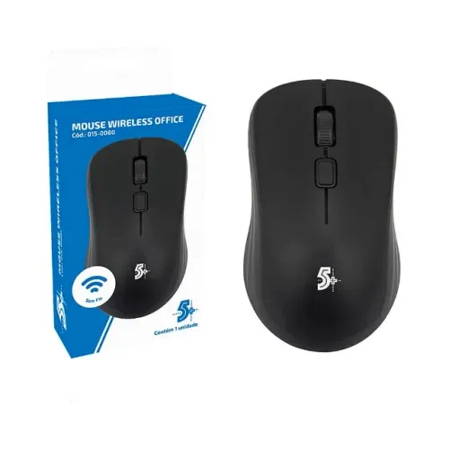 Mouse sem fio 5+ MW-500 Wireless Preto - AC3041