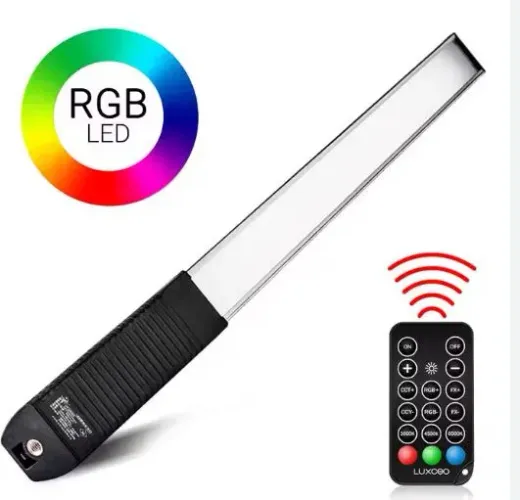 Bastão Led Rgb Luxceo Q508 Profissional Com Controle Remoto
