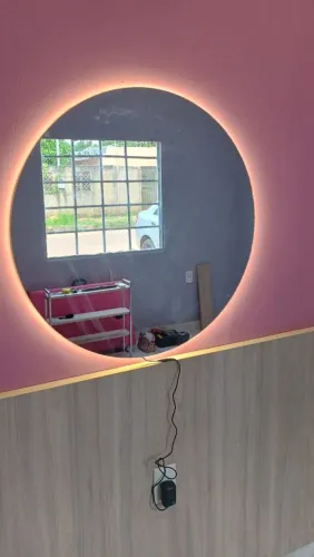 Espelho Redondo com Iluminação LED