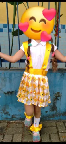 Fantasia de palhacinha.      tam 5