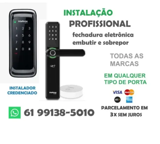 INSTALAÇÃO DE FECHADURA ELETRÔNICA/DIGITAL