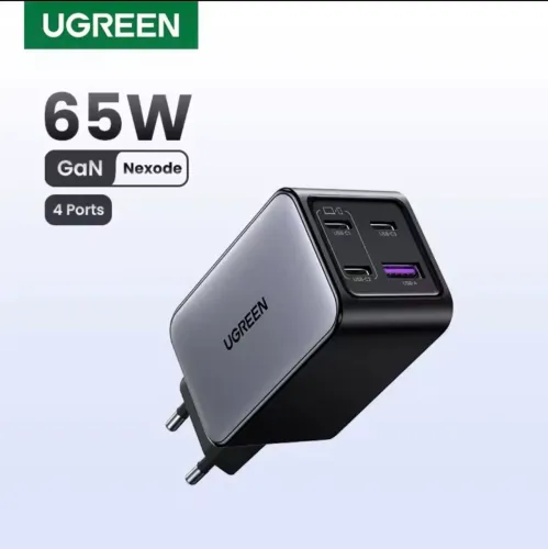 Carregador turbo UGREEN GaN Nexode 65W 4 portas