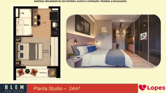 Studio a venda 26m² mude ja ou compre alugado. Belenzinho - São Paulo - SP