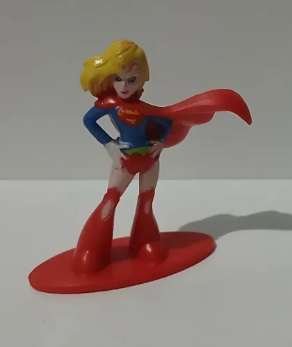 BONECA BONECO ACTION FIGURE MINIATURA DC COMICS SUPERGIRL SUPER MOÇA