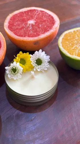 Vela Terapêutica e Aromática- contra Estafa, falta de energia, vitaliza e energiza