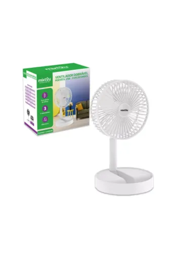 MINI VENTILADOR DOBRAVEL AJUSTAVEL DURAWELL BN-001