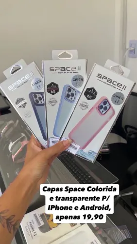 Capas Spaces Coloridas e transparentes