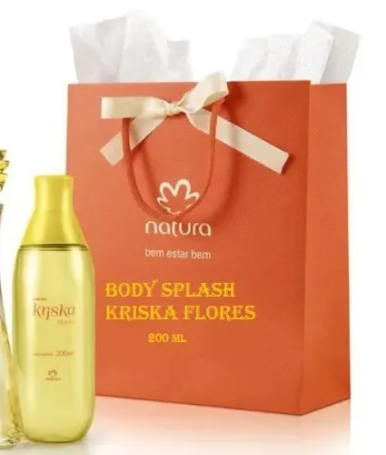 Desodorante Colônia Body Splash Kriska Flores feminino 200 ml, natura