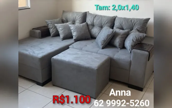 Sofá de fábrica com Chaise