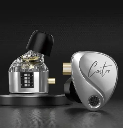 Fone profissional com fio kz castor com tuning