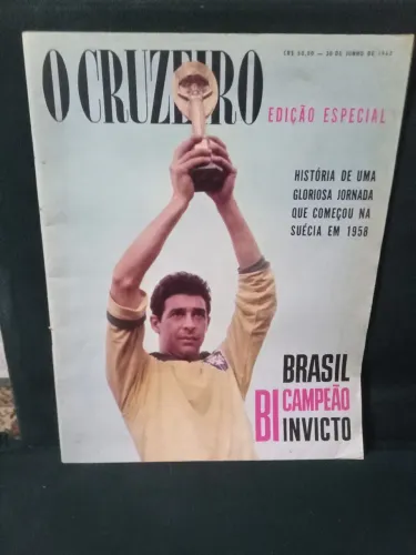 Revista Antiga O Cruzeiro 1962 Edição Especial Brasil Bi Campeão