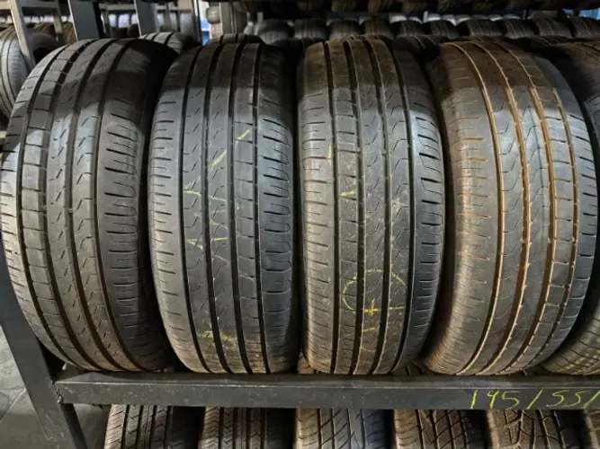 Pneu Pir p7 195/55/16 de 90 % vida útil