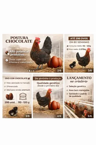 Pintainhas postura chocolate lançamento