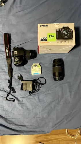 Canon T7+ e lente 75-300mm
