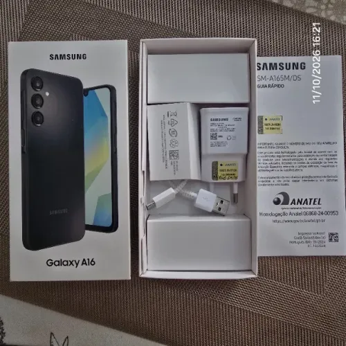 Celular Galaxy A16 Modelo SM-A165M/DS (usado) - kit com dois acessórios