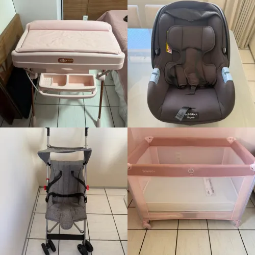 Berço Cercadinho, Bebê Conforto, Banheira, Carrinho Guarda-chuva