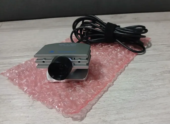 PS2 - Câmera Eye Toy PS2 Silver Rara Modelo Slim