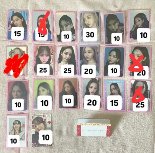 photocards oficiais TUDO OU SEPARADO / aespa twice karina ningning momo kpop