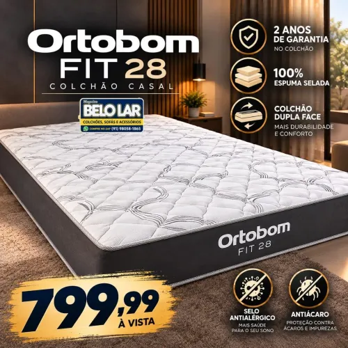 Colchão Ortobom Fit D28 Casal