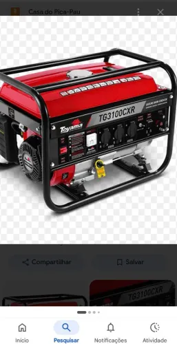 Gerador de energia a gasolina bivolt