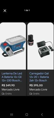 Lanterna Bosch 12V GLI 12v-330 kit completo (Laterna + Bateria+Carregador)