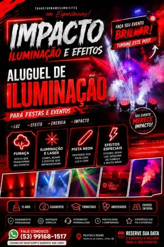 Aluguel de iluminação para eventos 