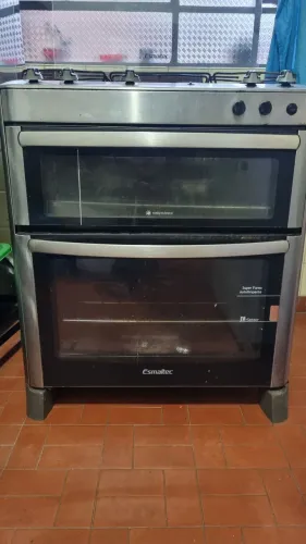 Fogão Esmaltec duplo forno 5 bocas