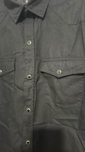 Camisa estilosa preta TAM G